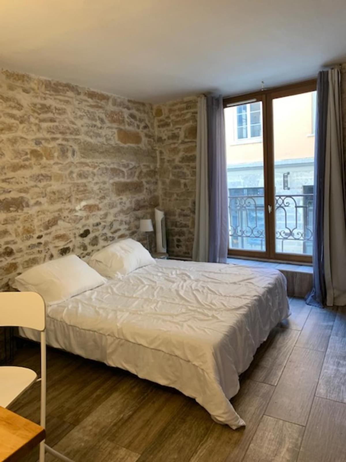 Studio With Exposed Stone Vieux Lyon ليون المظهر الخارجي الصورة